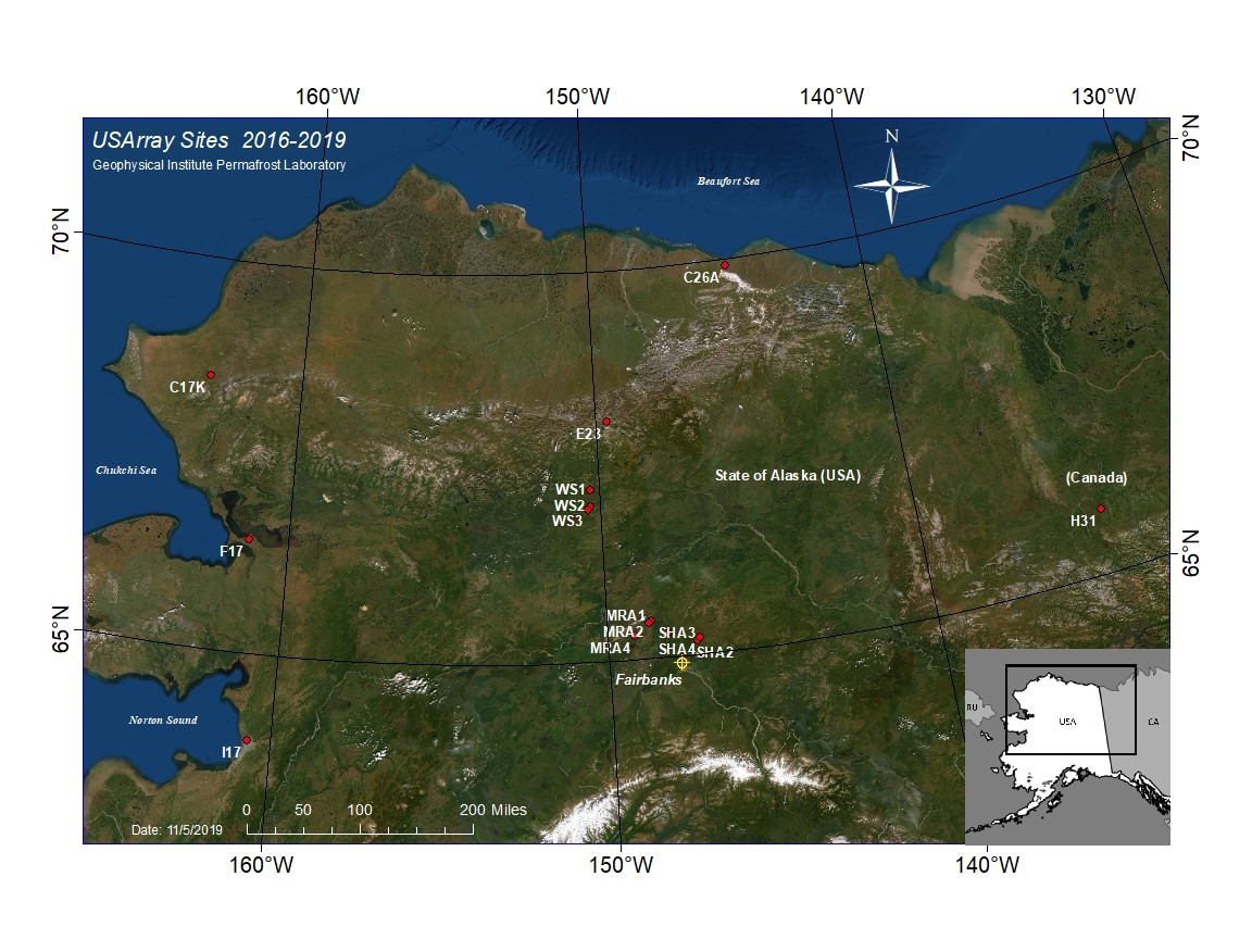 Map of soil profile study sites.