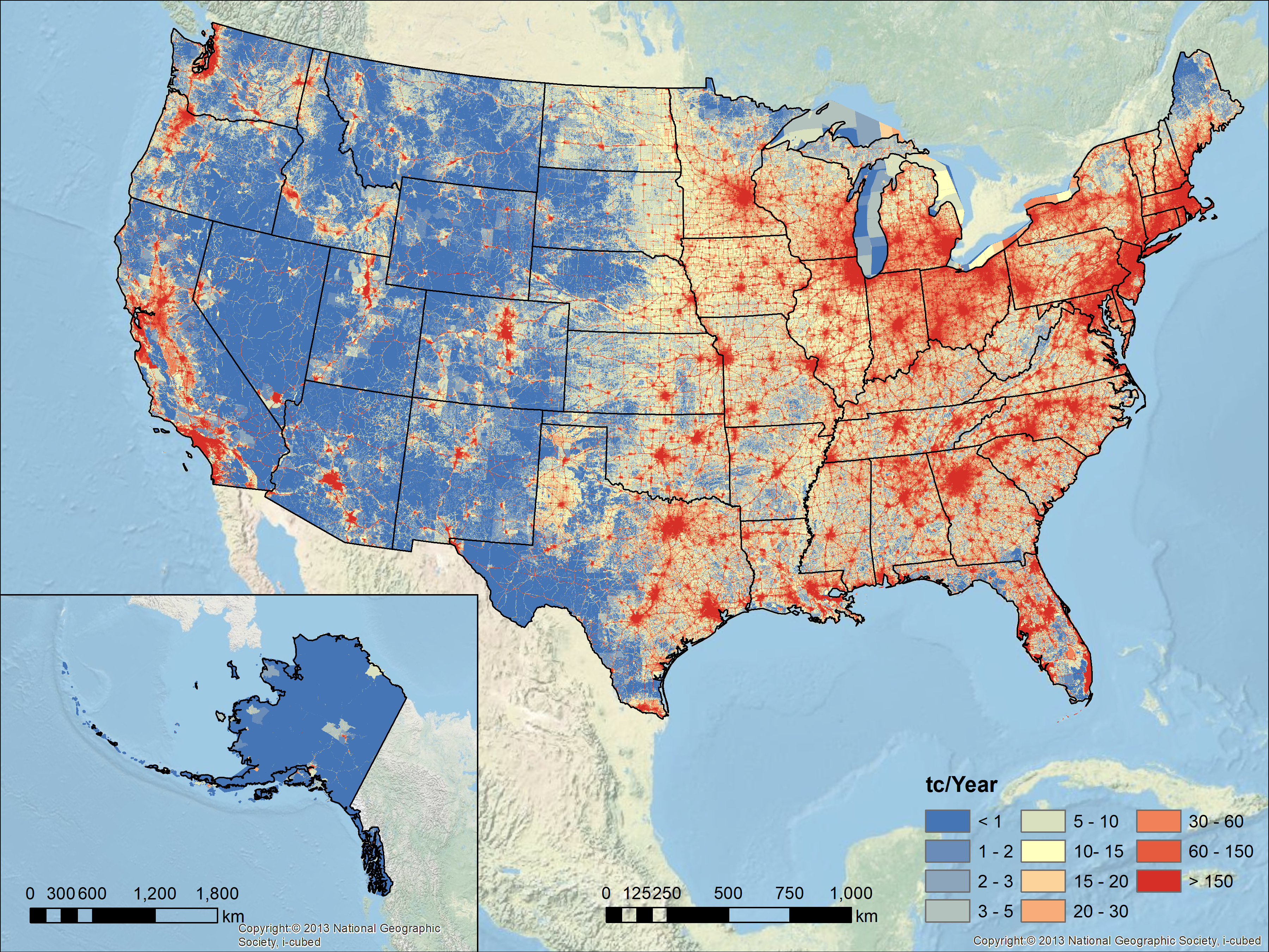 Annual total emissions.