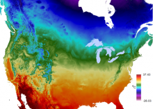 Daymet Maximum Temperature Image