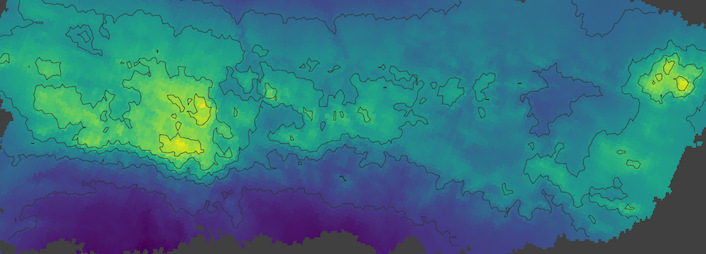 precipitation from Daymet