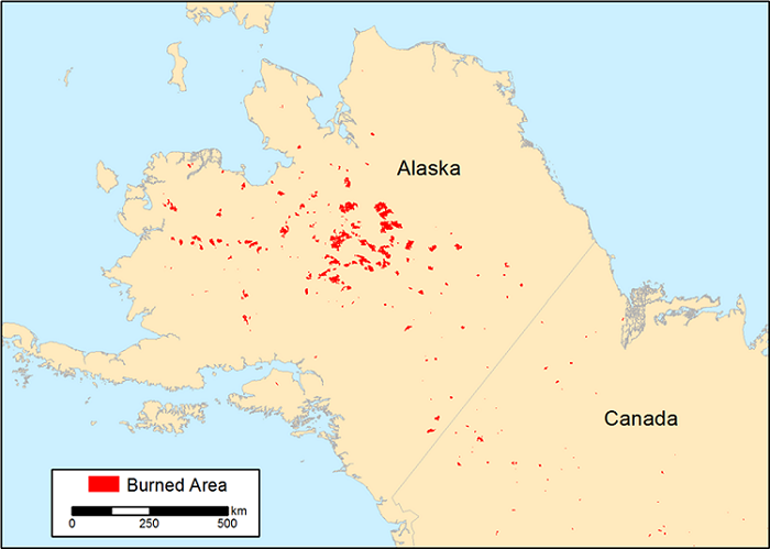 End-of-season burned area