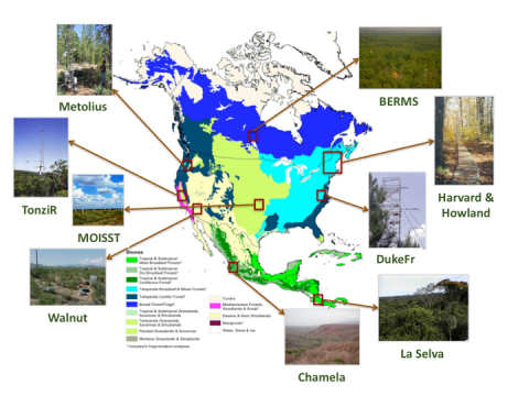 AirMOSS flights during 2012-2015 provided repeated measurements of soil moisture in nine different North American biomes.