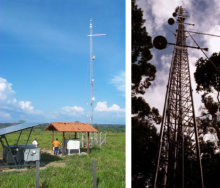 Santarem km 77 eddy flux and micrometeorological measurement pasture site (Fitzjarrold and Sakai, 2010) and the Para Western (Santaram) - km 67, Primary Forest Tower.