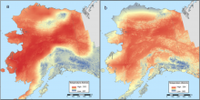 Annual Average Maximum Temperature for Alaska
