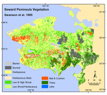 Vegetation map of the Seward Peninsula (Range Map, Swanson et al., 1985).
