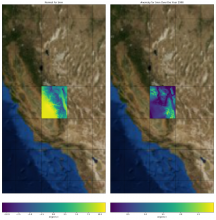 Climate normal and anomaly calculated from Daymet