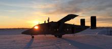 The CARVE C-23 Sherpa prepares to take off from Fairbanks, AK. The CARVE C-23 Sherpa prepares to take off from Fairbanks, AK.