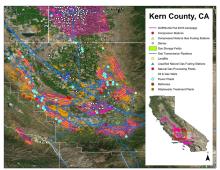 Map of flight lines over California. AVIRIS-NG Flight Lines
