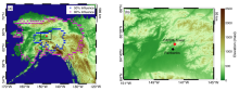 Location of the CARVE tower (red) and 50% and 80% surface influence contours for the average WRF-STILT influence functions (from Karion et al 2016). Location of the CARVE tower (red) and 50% and 80% surface influence contours for the average WRF-STILT influence functions (from Karion et al 2016).