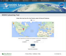 MODIS Subsetting Tool MODIS Subsetting Tool