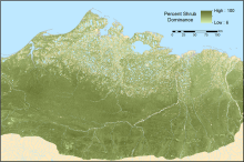 Beaufort Coastal Plain and Brooks Foothills ecoregions of the North Slope of Alaska. AGB shown in Beaufort Coastal Plain and Brooks Foothills ecoregions of the North Slope of Alaska.
