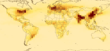 Inorganic Nitrogen Deposition Total inorganic nitrogen deposition in the early 1990s.
