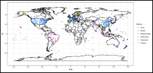 Locations of Soil Respiration Database Version 4 observations Soil Respiration Database Version 4 global map
