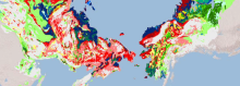 Map of Thermokarst Landscapes in Siberia and Alaska Map of Thermokarst Landscapes in Siberia and Alaska