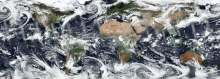 VIIRS blue marble image from May 7, 2018 true color reflectance image from VIIRS