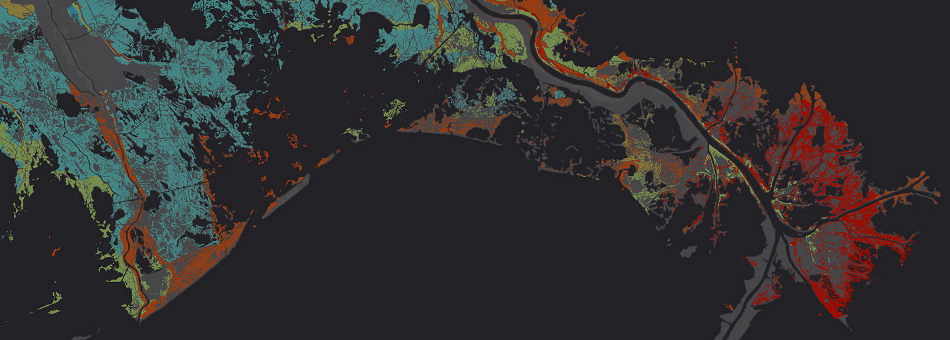 soil carbon in the Mississippi River delta